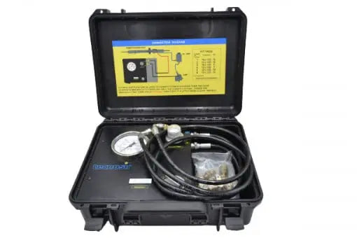 Portable tester for fast checking of power steerings and pumps for motor vehicle or industrial machines KitBox